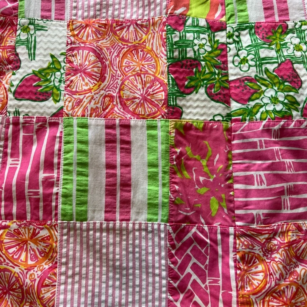 Lilly Pulitzer size 2 beautiful patchwork dress - Picture 3 of 5